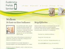 Tablet Screenshot of prefabsanitair.com